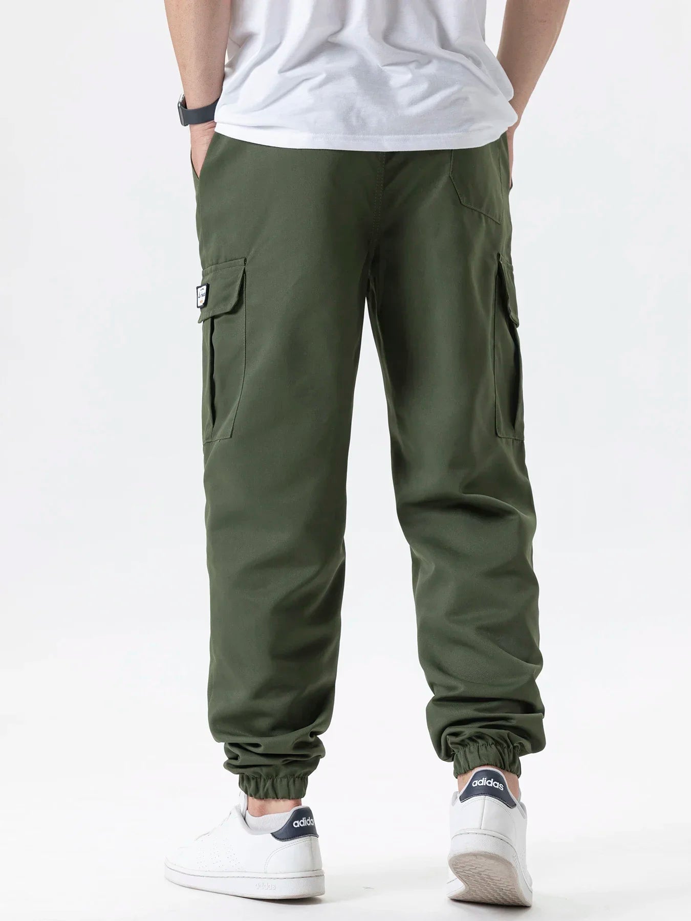 Men's Casual Cargo Sweatpants Spring/Autumn S-2XL Waist Drawstring Joggers Hiking Tactical Pants for Men with Pockets