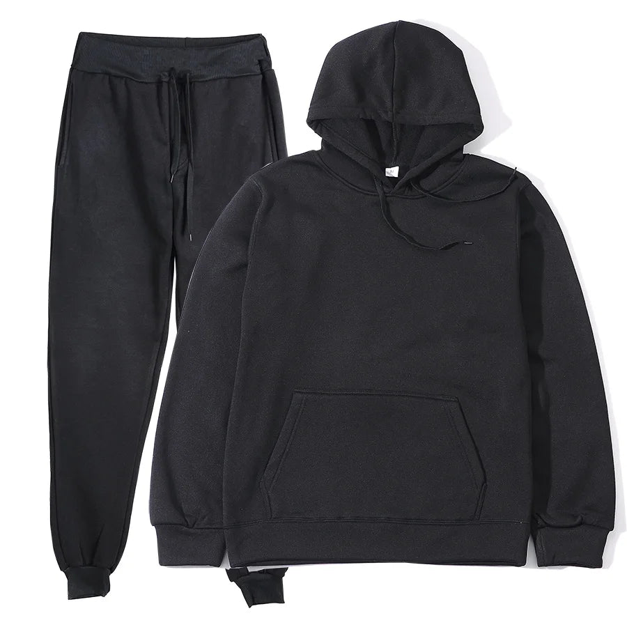 Men's Sports Suits Fashion Tracksuit Women Hoodies + Pants Two Pieces Sets Running Casual Sweatshirts Sweatpants Men's Clothing