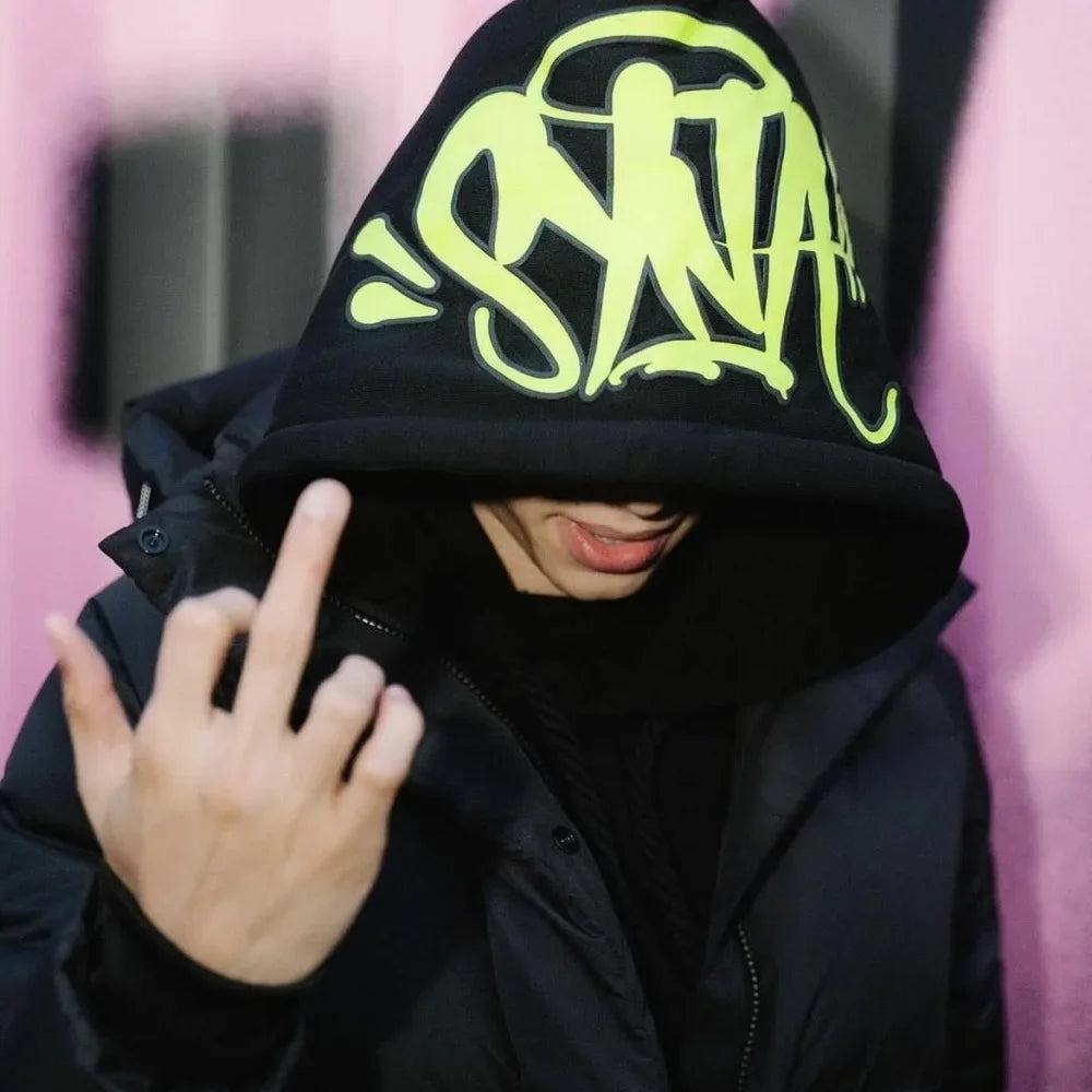 Sy-World Casual Streetwear Sportswear Hoodie Sweatshirt Men's Women's Hip Hop Style Winter Cotton Long Pants Set