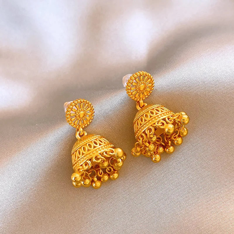 DREJEW Vintage Bell Tassel Earrings for Women 2025 European and American Drop Earring High-end Luxury Designer Jewelry