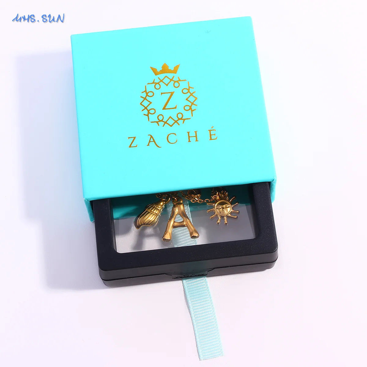 MHS.SUN Starfish Shell Initial Necklace Waterproof 18K Gold Plated Stainless Steel Charm Necklaces Surfer Girl Summer Beach Gift