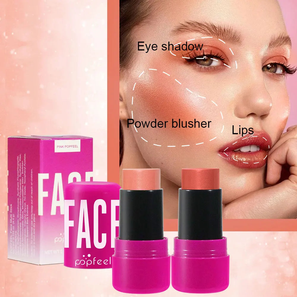 POPFEEL All In One Makeup Kit Eyeshadow Powder Lipgloss Lipoil,Valentine's Day Gift for Girls Women