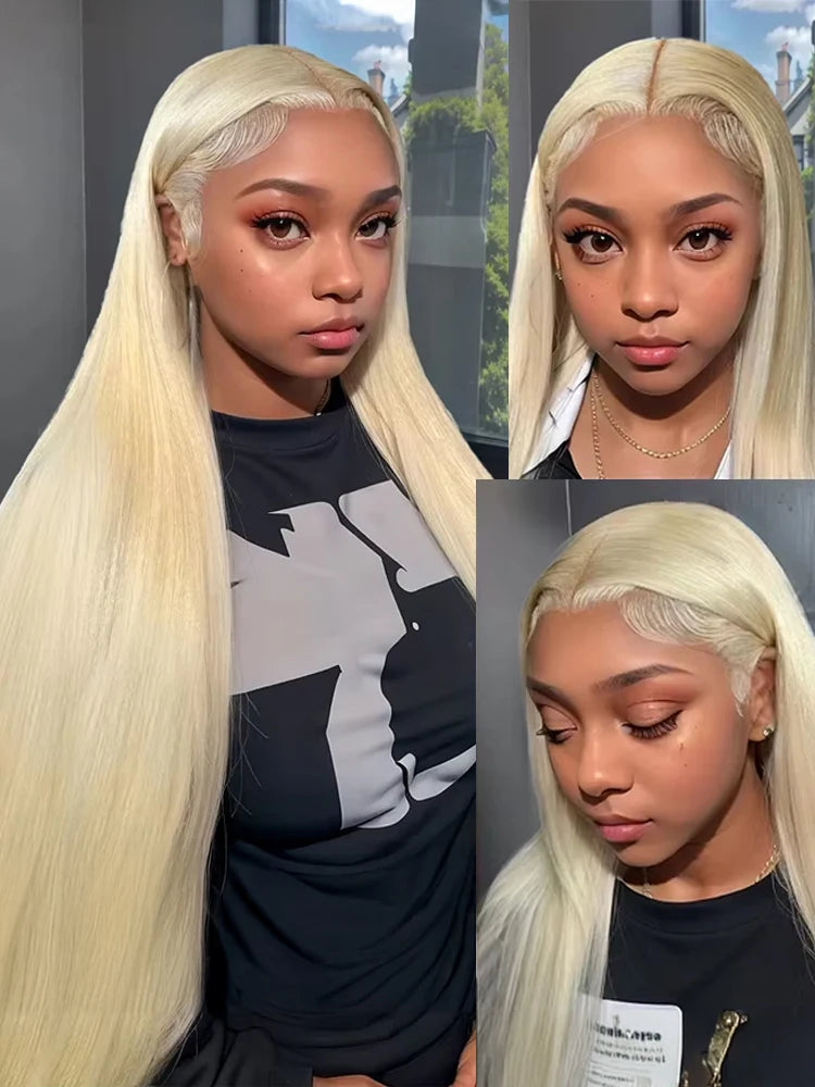 30 40 inch 613 Honey Blonde Straight 13x4 Lace Front Wigs Human Hair Glueless 5x5 Closure Brazilian Hd 13x6 Front Wig PrePlucked
