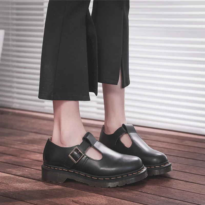 Spring and Autumn Casual Shoes for Men and Women 2025 Fashion Mary Jane Shoes Women Thick-soled British Business Casual Shoes 45