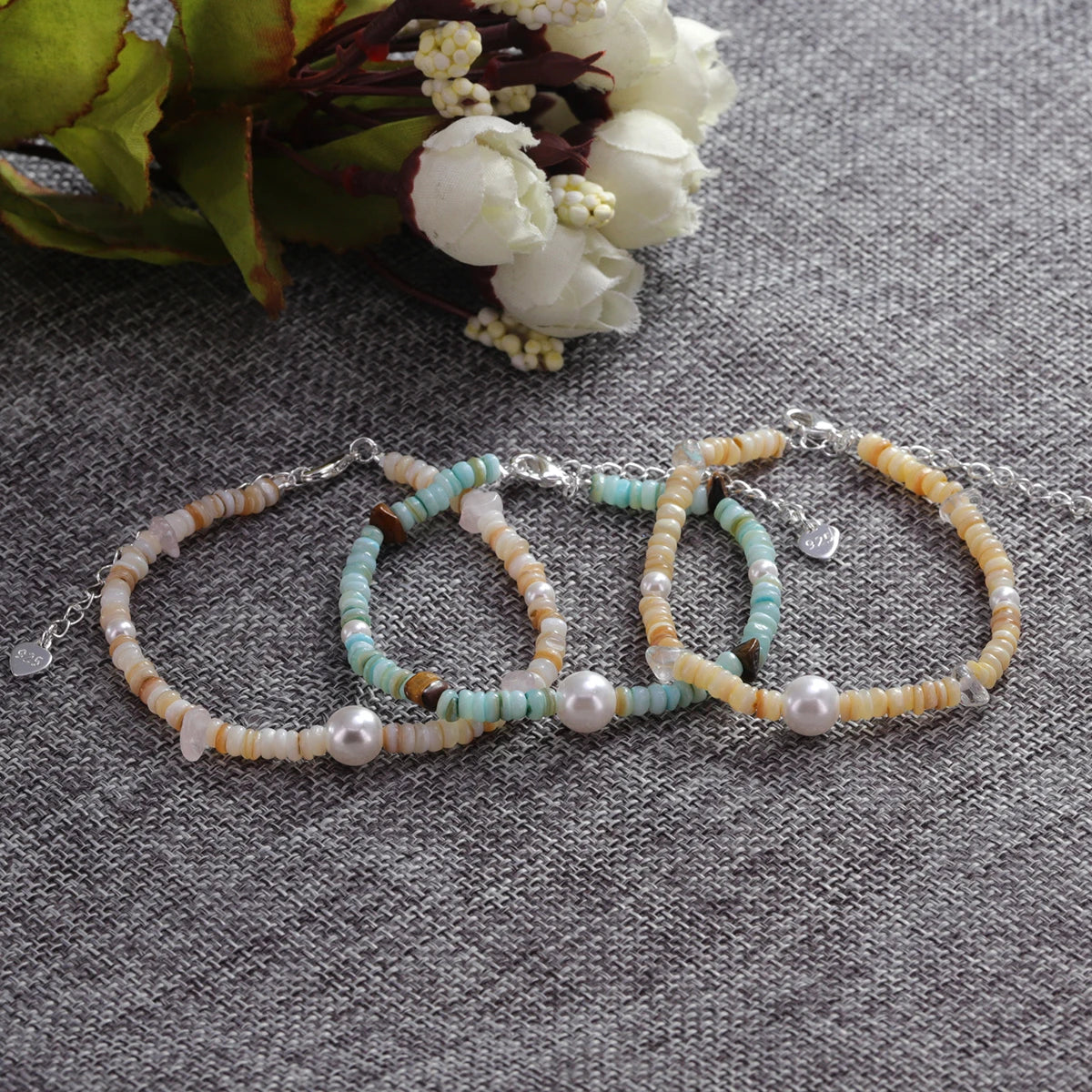 VENTFILLE 925 Sterling Silver Line Extremely fine Bracelet for Women Love Haert Bead Korean Ins Sweet Jewelry Gift Dropshipping