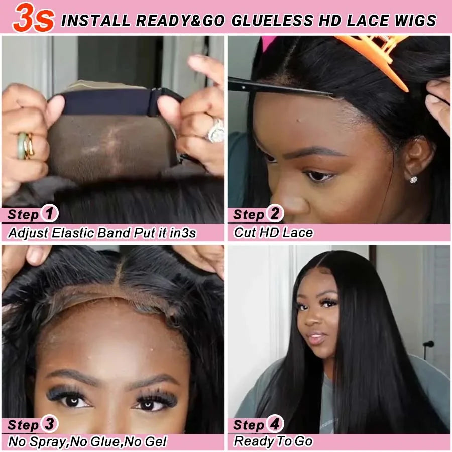 AliPearl Hair Ready to Go Glueless Wig Human Hair Deep Wave 5x5 Transparent Lace Closure Wig Pre-Cut Ready Go Lace Wig For Women