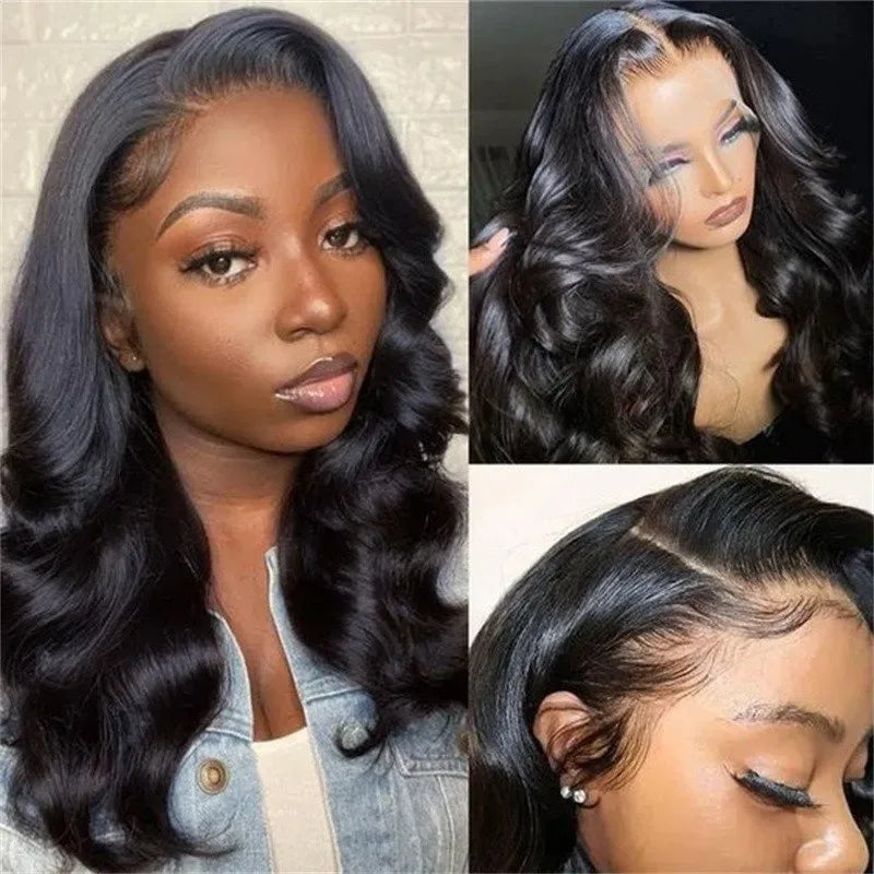 Loose Body Wave Bob Wig Human Hair 13x4 Lace Front Wig 230% Density Virgin Remy Hair Preplucked 4x4 Lace Closure Wig For Women
