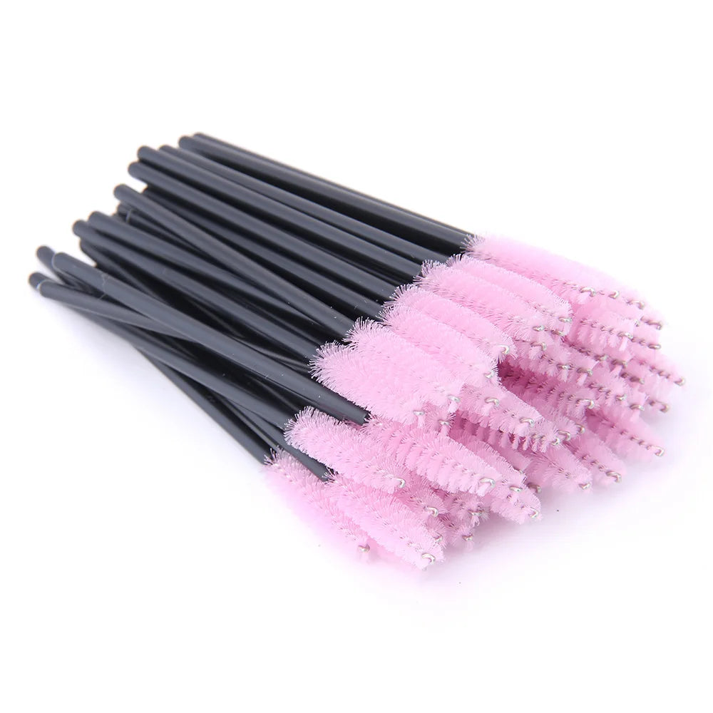 YSDO Good Quality 5/50 Pcs Crystal Eyelash Makeup Brushes Diamond Handle Mascara Wands Eyelash Extension Tools