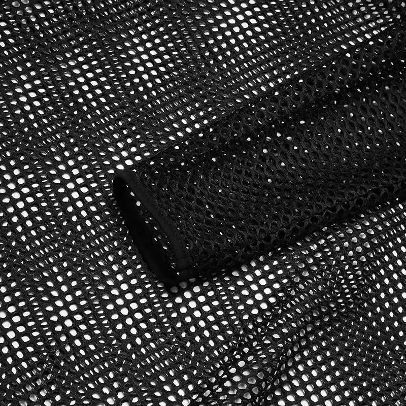 INCERUN 2024 Men T Shirt Mesh Transparent O-neck Long Sleeve T-shirts Sexy Streetwear Fashion Party Nightclub Men Clothing S-5XL