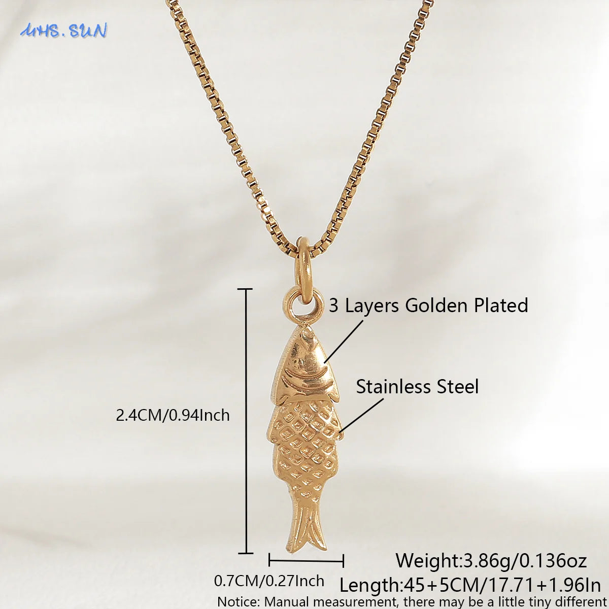 MHS.SUN Starfish Shell Conch Pendant Necklaces For Women Men Stainless Steel Trendy Chain Choker Beach Jewelry Summer Party