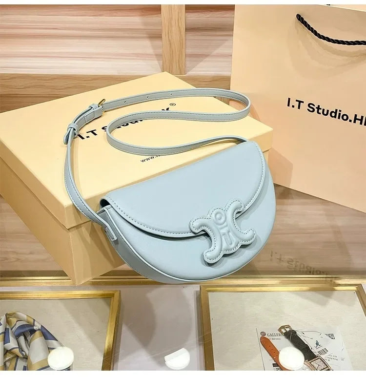 Trendy Fashionable Versatile Women's Shoulder Bag 2024 New Style Summer Collection Genuine Leather Waist Crossbody Small Bag