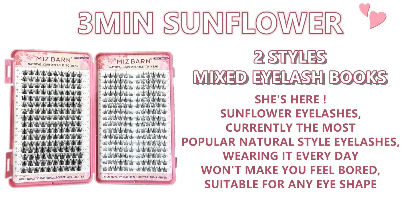 32 Rows Large Capacity Eyelashes Extension Professional Individual Cluster DIY Lashes Natural False Eyelashes Makeup Products