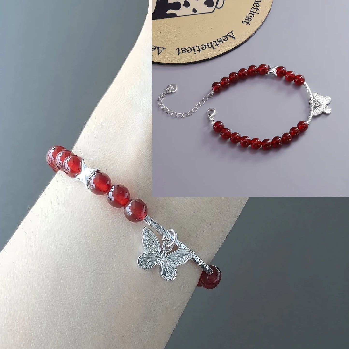 VENTFILLE 925 Sterling Silver Zircon Love Heart Bracelet For Women Bowknot Stars Bead Snake Bone Chain Jewelry Gift Dropship