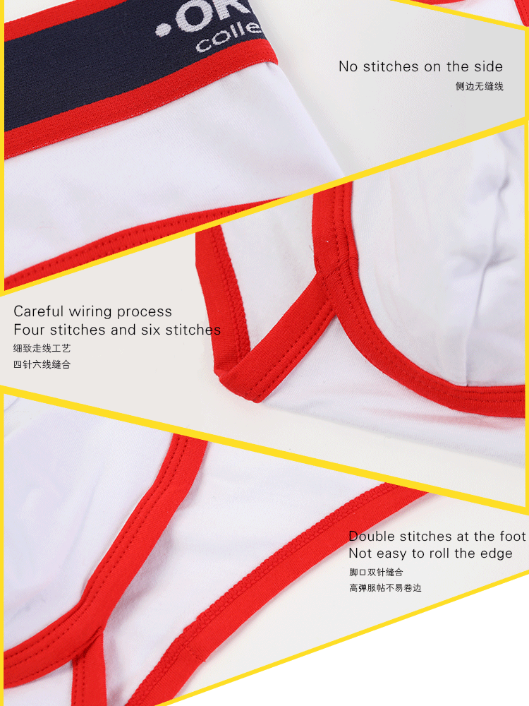 ORLVS New Cotton Comfortable Mens Briefs Underwear Shorts Male Underwear Sexy Gay Men Underwear Bikini Men Briefs Underwear Man