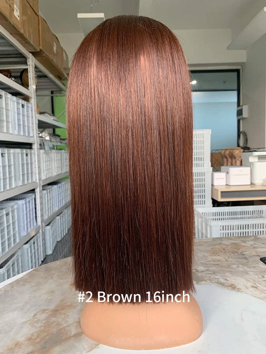 Vietnamese Glueless Wigs 100%human Hair Quality 2x6 Lace Closure Ready to Wear Wig 250 Density13x6 13x4 Lace Frontal Bob Wigs #2