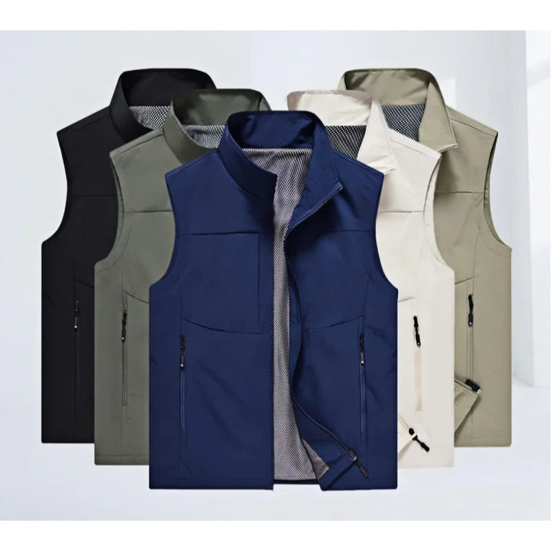 Men‘s Vests Casual Winter Fleece Warm Waistcoats Fashion Thermal Vests Sleeveless Jackets Windbreaker Vests Clothing