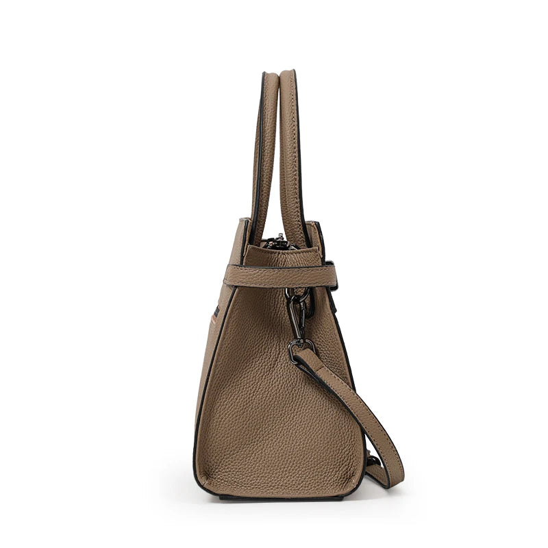 Genuine leather women's bag original first layer cowhide women's hand shoulder simple tote bag occupation