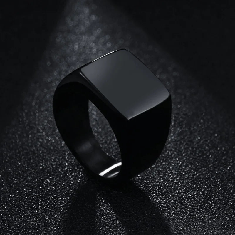 2025 Fashion Stainless Steel Rings for Men Classical Smooth surface Men Ring Wedding Bands Christmas Party Jewelry Gift Wholesal