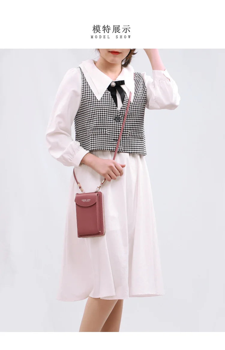 Long Women's Wallet Female Purses Tassel Coin Purse Card Holder Wallets Double Zipper Pu Leather Clutch Luxury Money Phone Bag