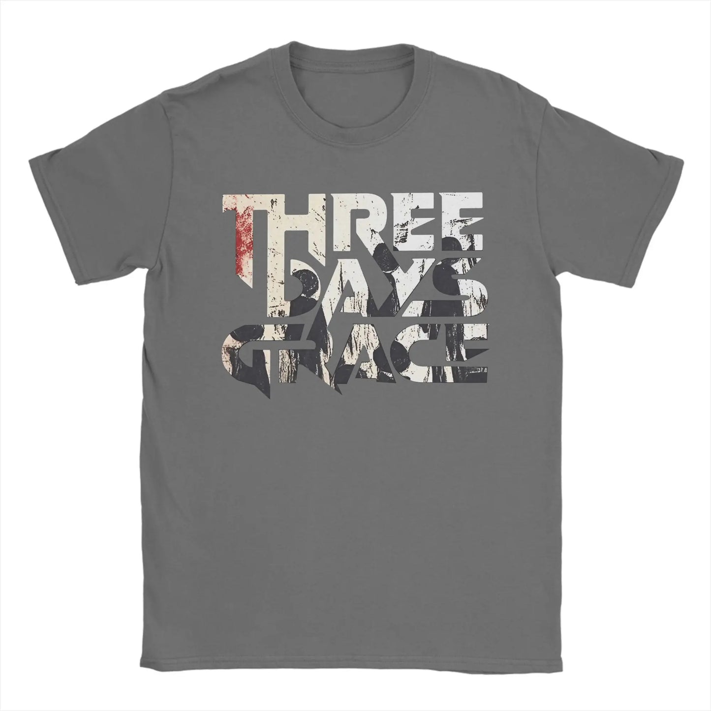 THREE DAYS GRACE Band T Shirts Men's  Pure  Leisure T-Shirts Round Neck  Tee Shirt Short Sleeve Clothes Graphic Printed