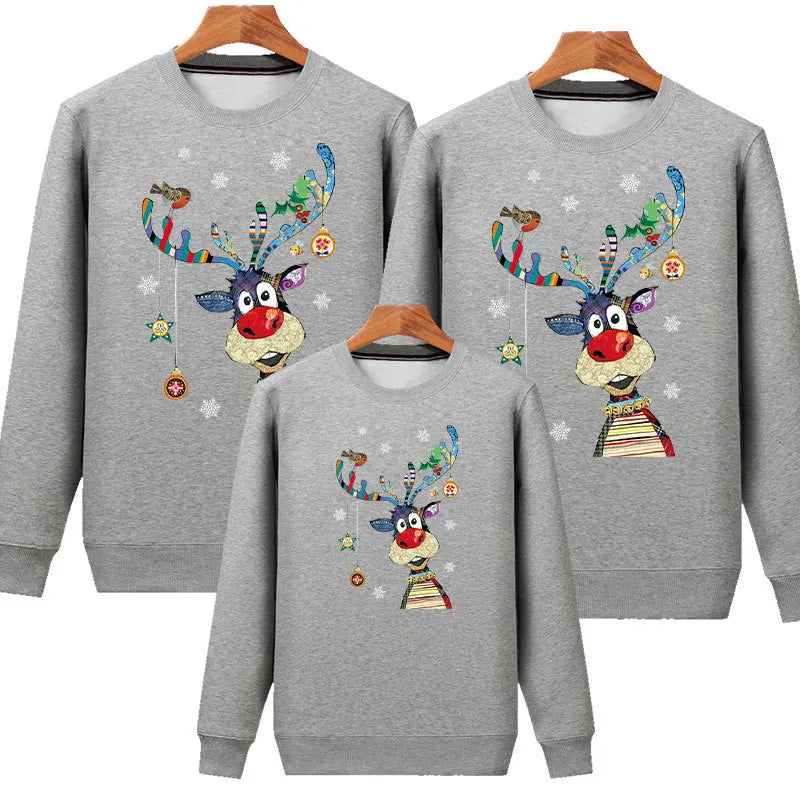 Mom Daughter Dad Son Family Look Sweater Set Matching Family Outfits Christmas Sweatshirt Xmas Jersey Kids Baby New Year Jumper