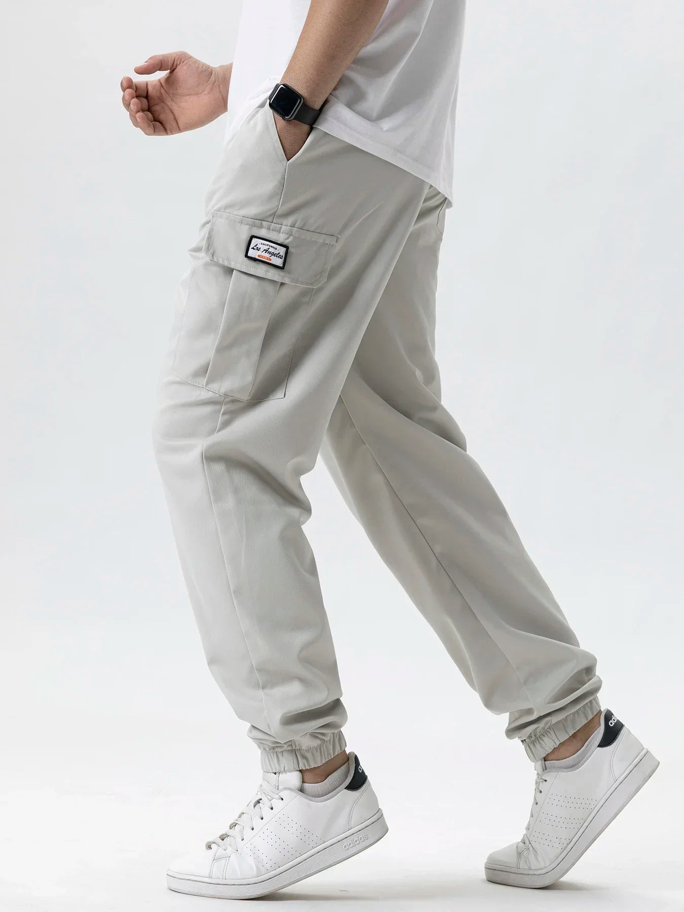 Men's Casual Cargo Sweatpants Spring/Autumn S-2XL Waist Drawstring Joggers Hiking Tactical Pants for Men with Pockets