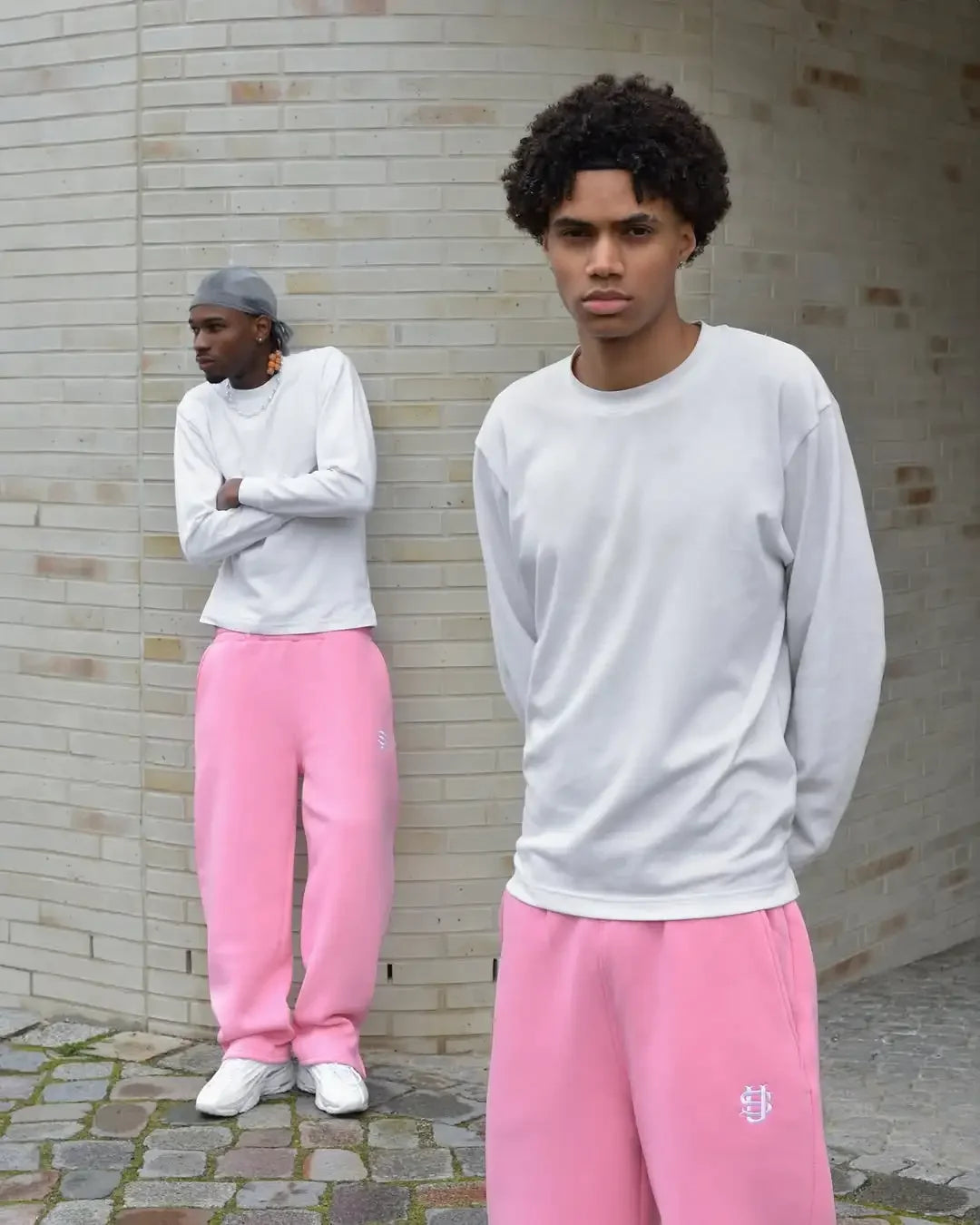 Streetwear Hoodie Sets Mens Y2K Straight Sweatpants Fashion Embroidery Logo Suits Casual High Street Couple Training Suit