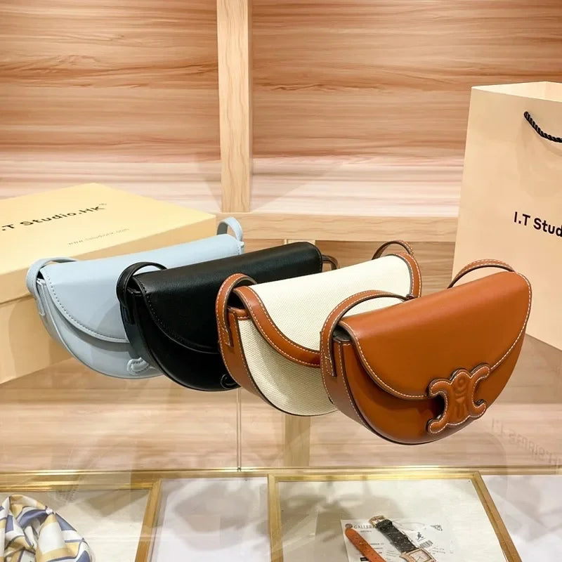 Trendy Fashionable Versatile Women's Shoulder Bag 2024 New Style Summer Collection Genuine Leather Waist Crossbody Small Bag