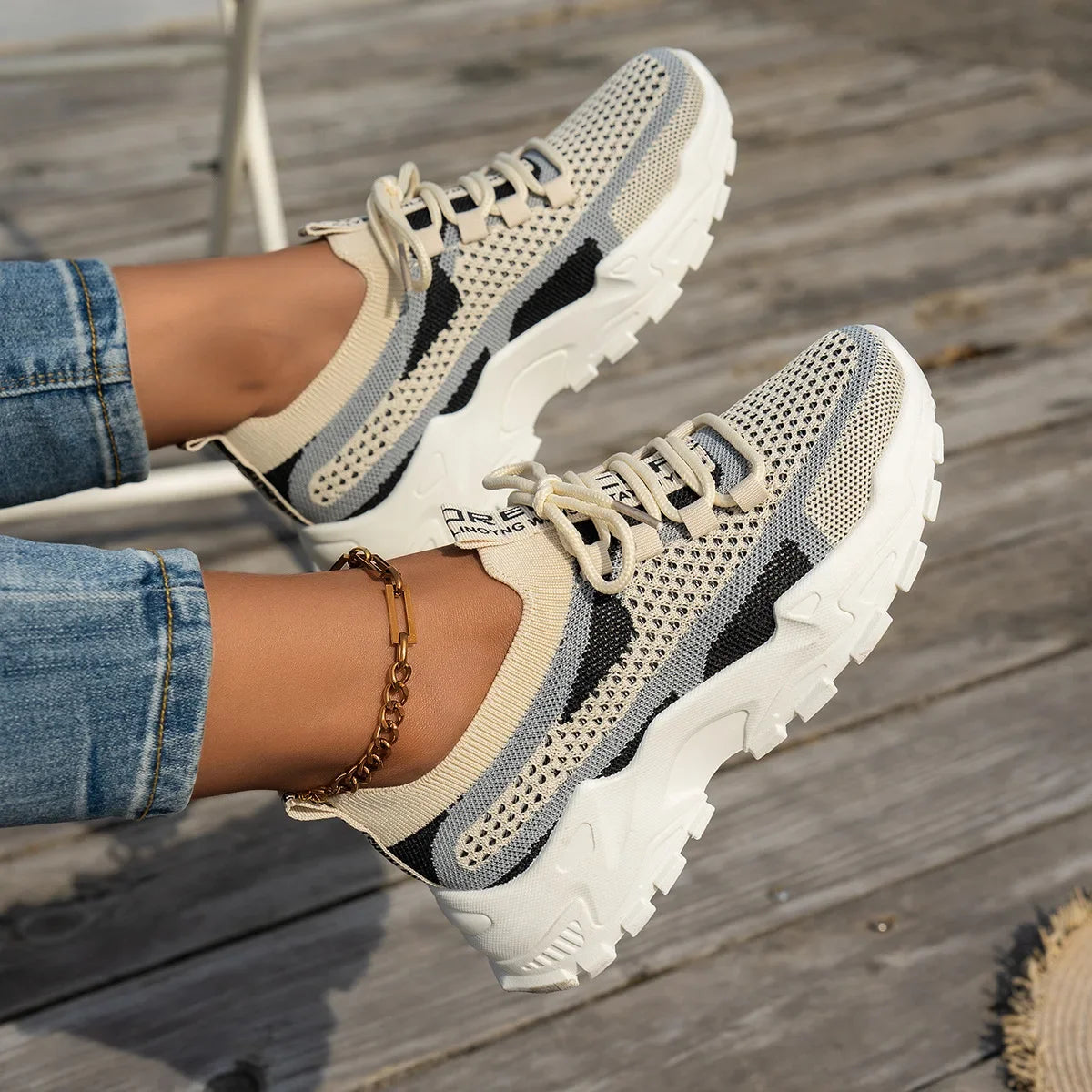 Women Shoes Summer 2025 New Four Seasons Versatile Thin Breathable Casual Shoes Large Fashion Sneakers Women Zapatos De Mujer