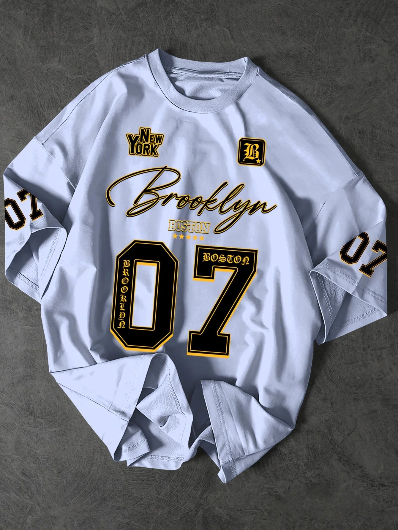 2025 Summer New Men's T-shirt casual sportswear digital sportswear outdoor street men's wear