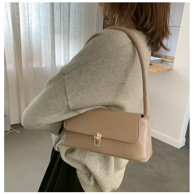 Luxury Brand Crossbody Bags for Women Fashion Design Underarm 2025 Woman Shoulder Bag Female Handbag and Purses Solid Color