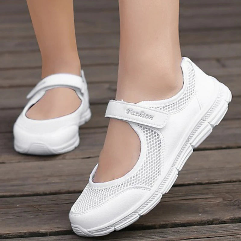 Women's Shoes Breathable Vulcanized Shoes Fashion Solid Color Casual Shoes Work Walking Shoe Lightweight Flat Sneakers Zapatos
