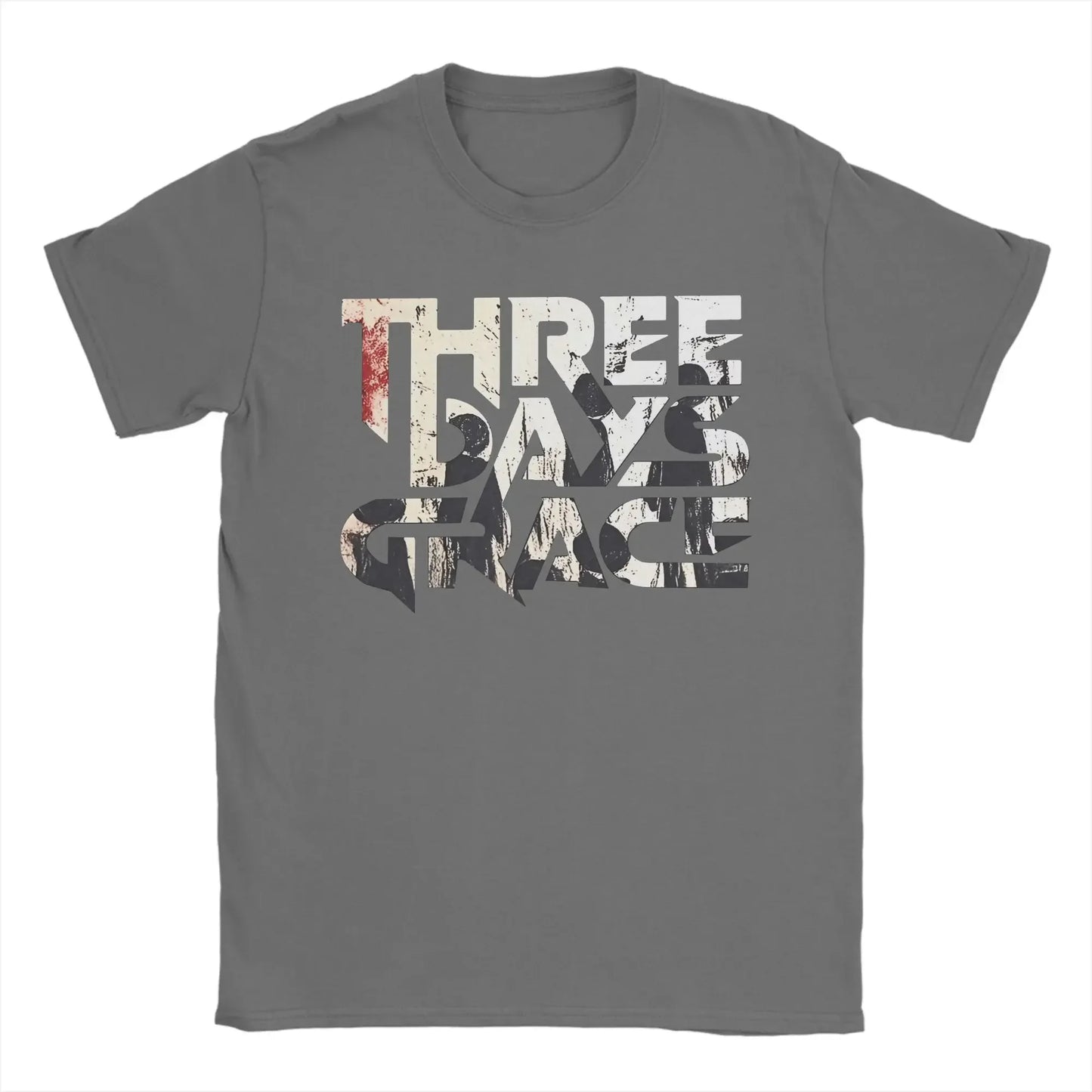 THREE DAYS GRACE Band T Shirts Men's  Pure  Leisure T-Shirts Round Neck  Tee Shirt Short Sleeve Clothes Graphic Printed