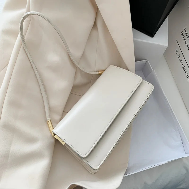 Luxury Brand Crossbody Bags for Women Fashion Design Underarm 2025 Woman Shoulder Bag Female Handbag and Purses Solid Color