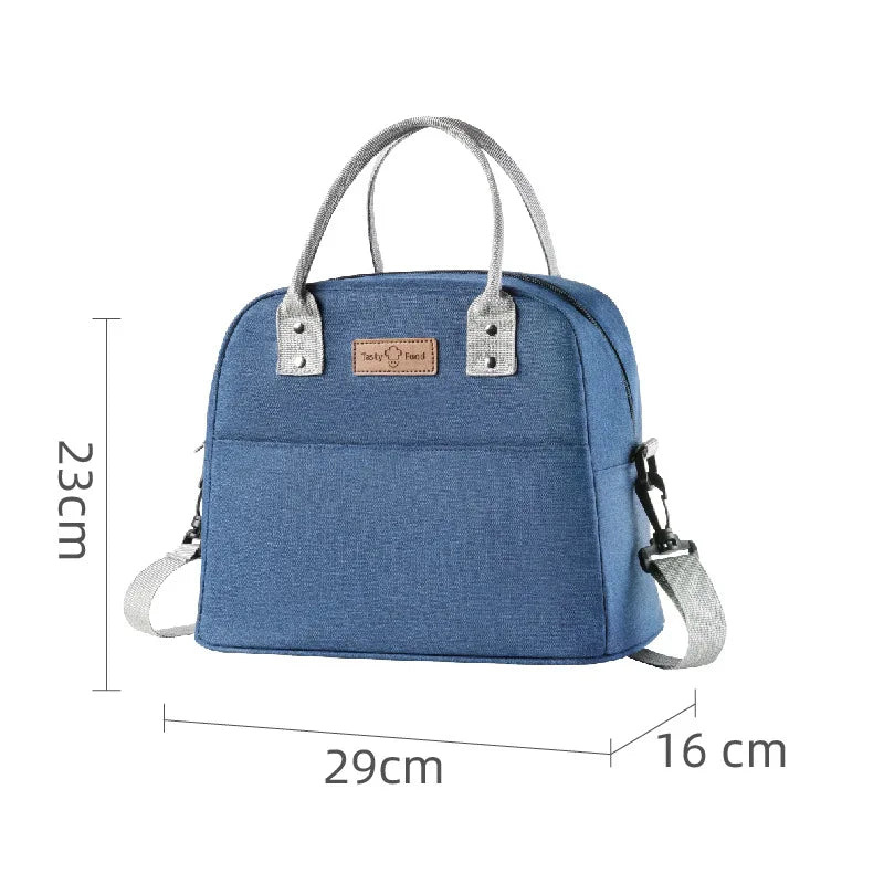 Small Lunch Cooler Bag for Women Men Leakproof Food Carrier Work Lunch Bag Thermal Keeps Cold & Heat Insulated Tote with Zipper