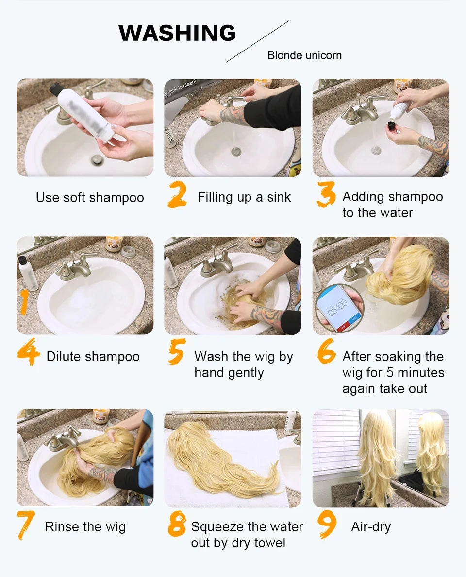 Black women's synthetic wig with big waves and straight bangs for cosplay. Worn daily with high-temperature synthetic hair.