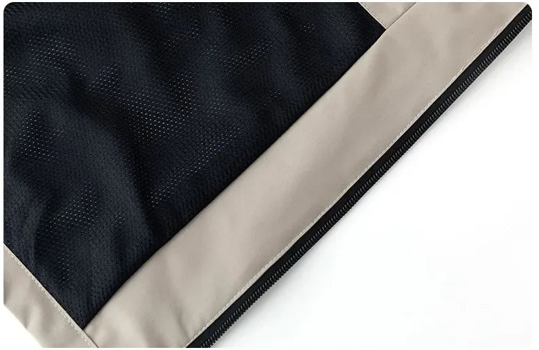 Mercedes-benz UPF100 + Men's autumn windbreaker with pocket zipper, sun protection jacket, UV ultra-light breathable fabric