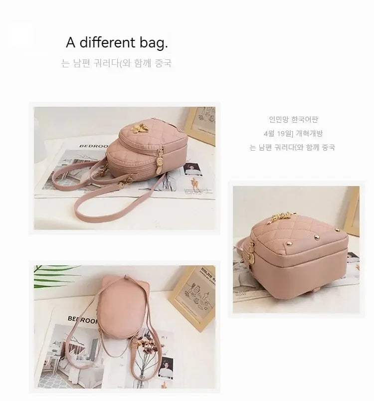 Fashionable Bag Women Backpack Mini Leisure Handbag