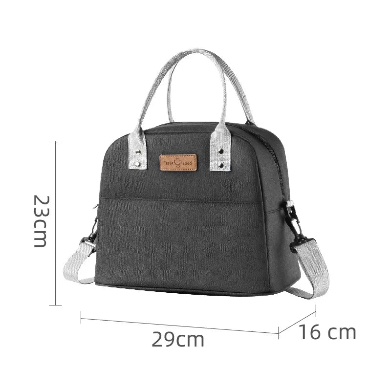Small Lunch Cooler Bag for Women Men Leakproof Food Carrier Work Lunch Bag Thermal Keeps Cold & Heat Insulated Tote with Zipper