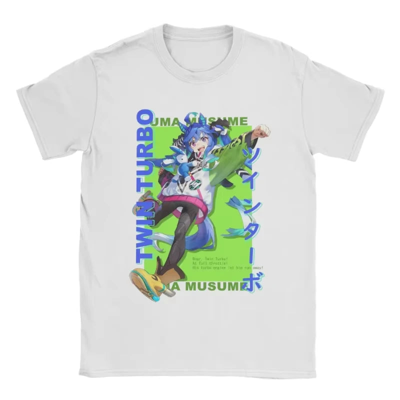 I Paused My Umamusume Career To Be Here Men Women T Shirt Tees Short Sleeve Round Collar T-Shirts Cotton Plus Size Clothes