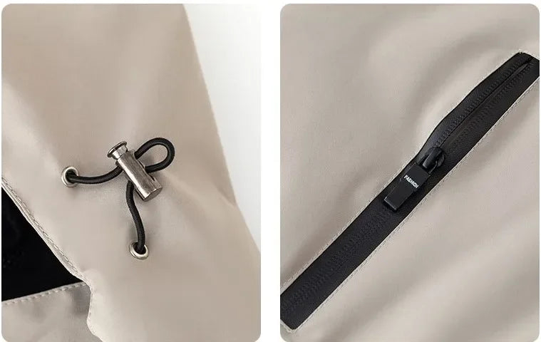 Mercedes-benz UPF100 + Men's autumn windbreaker with pocket zipper, sun protection jacket, UV ultra-light breathable fabric