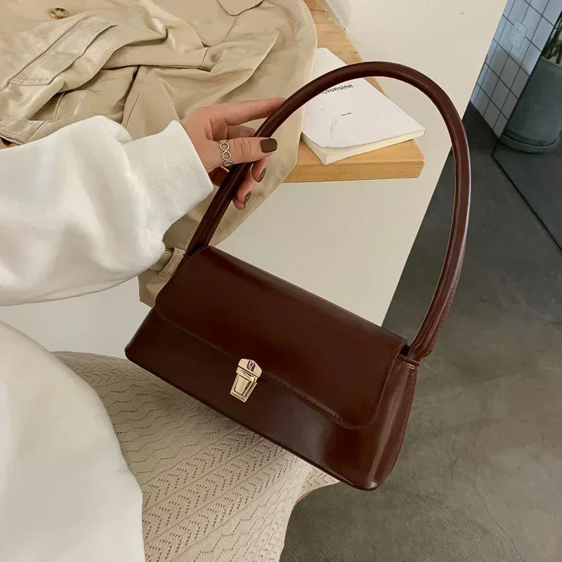 Luxury Brand Crossbody Bags for Women Fashion Design Underarm 2025 Woman Shoulder Bag Female Handbag and Purses Solid Color