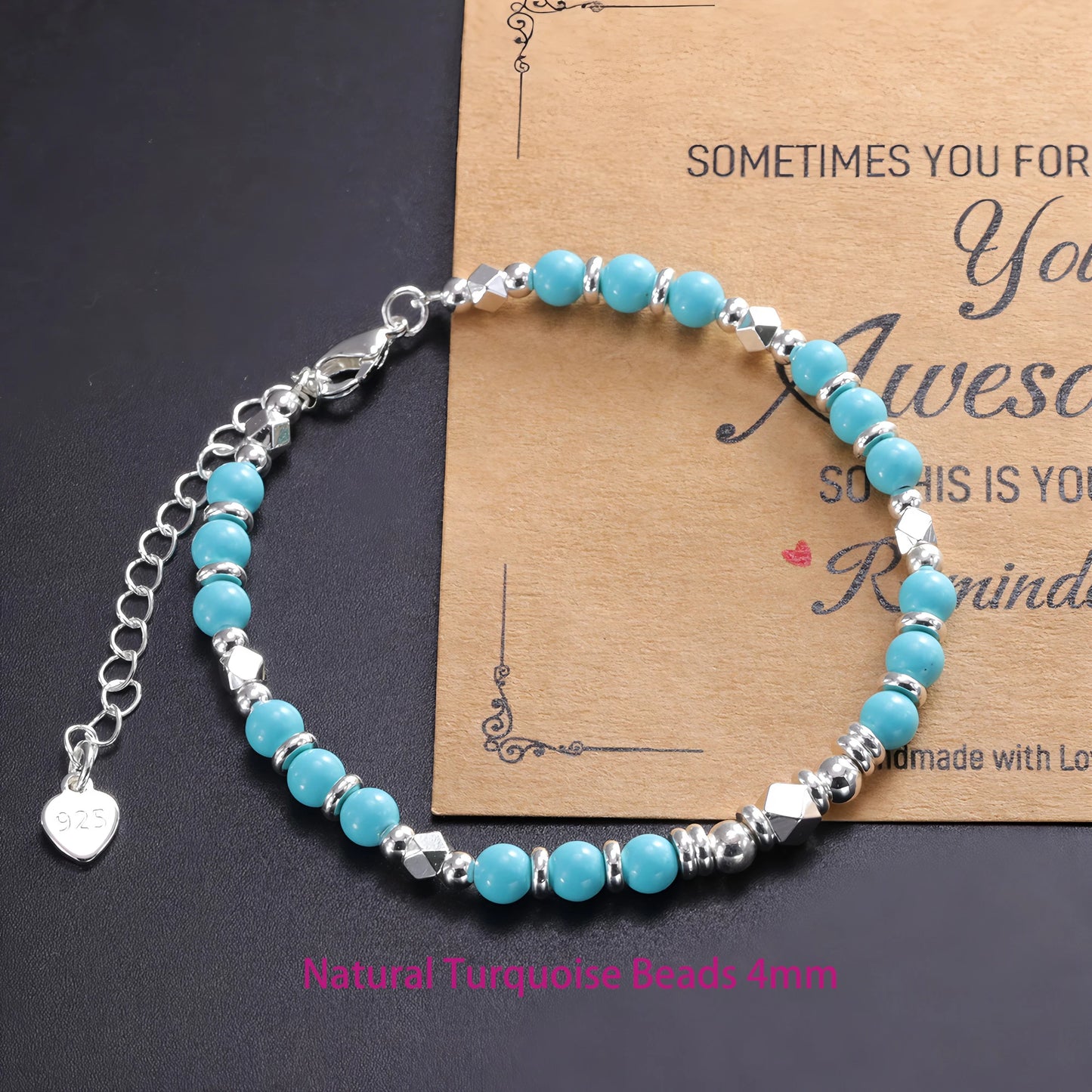 VENTFILLE 925 Sterling Silver Line Extremely fine Bracelet for Women Love Haert Bead Korean Ins Sweet Jewelry Gift Dropshipping