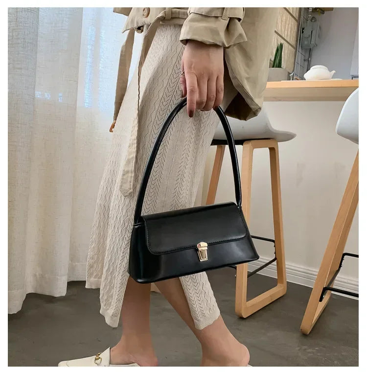 Luxury Brand Crossbody Bags for Women Fashion Design Underarm 2025 Woman Shoulder Bag Female Handbag and Purses Solid Color