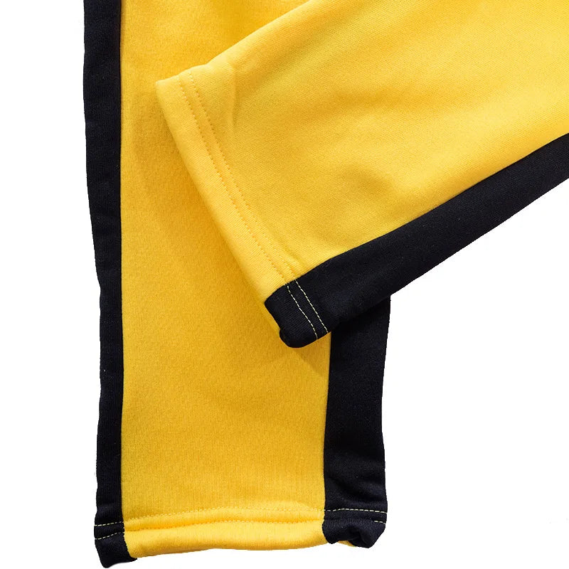 Men's 2 Piece Tracksuit Color Block Sweatsuit Stripes Casual Winter Long Sleeve Warm Moisture Wicking Breathable Sportswear Suit