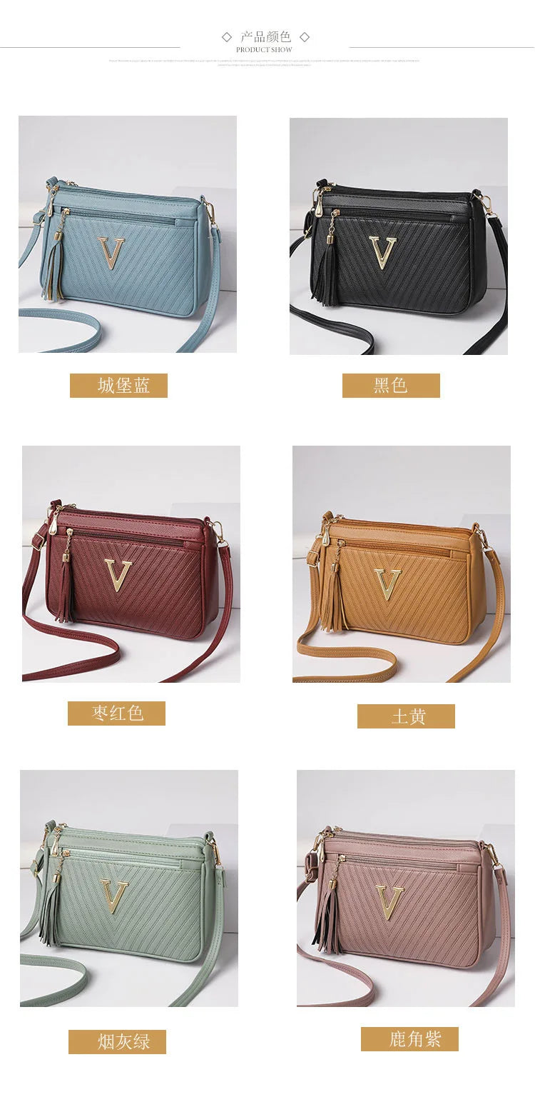Women's Middle-aged Crossbody Bag Korean Version 2025 Spring/summer Fashion Trend Single Shoulder Bag Change Mobile Phone Purse