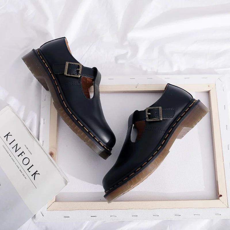 Spring and Autumn Casual Shoes for Men and Women 2025 Fashion Mary Jane Shoes Women Thick-soled British Business Casual Shoes 45