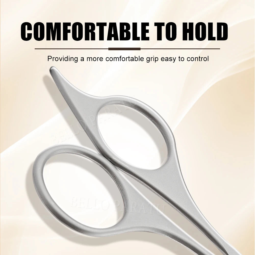1Pcs Eyebrow Trimming Scissors with Combs Professional Eyebrow Trimmer Stainless Steel Grooming Eyebrow Shaping Scissors Tools