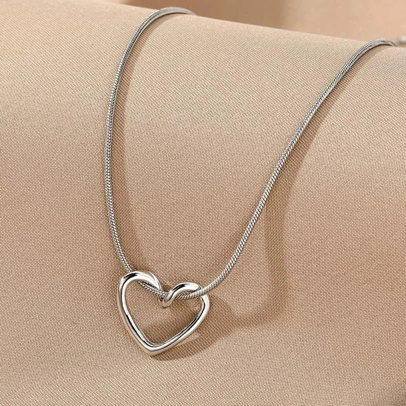 New Korean Fashion Butterfly Moon 2025 Necklace Women's Stainless Steel Cute Collar Chain High End Elegant Jewelry Girls Gift