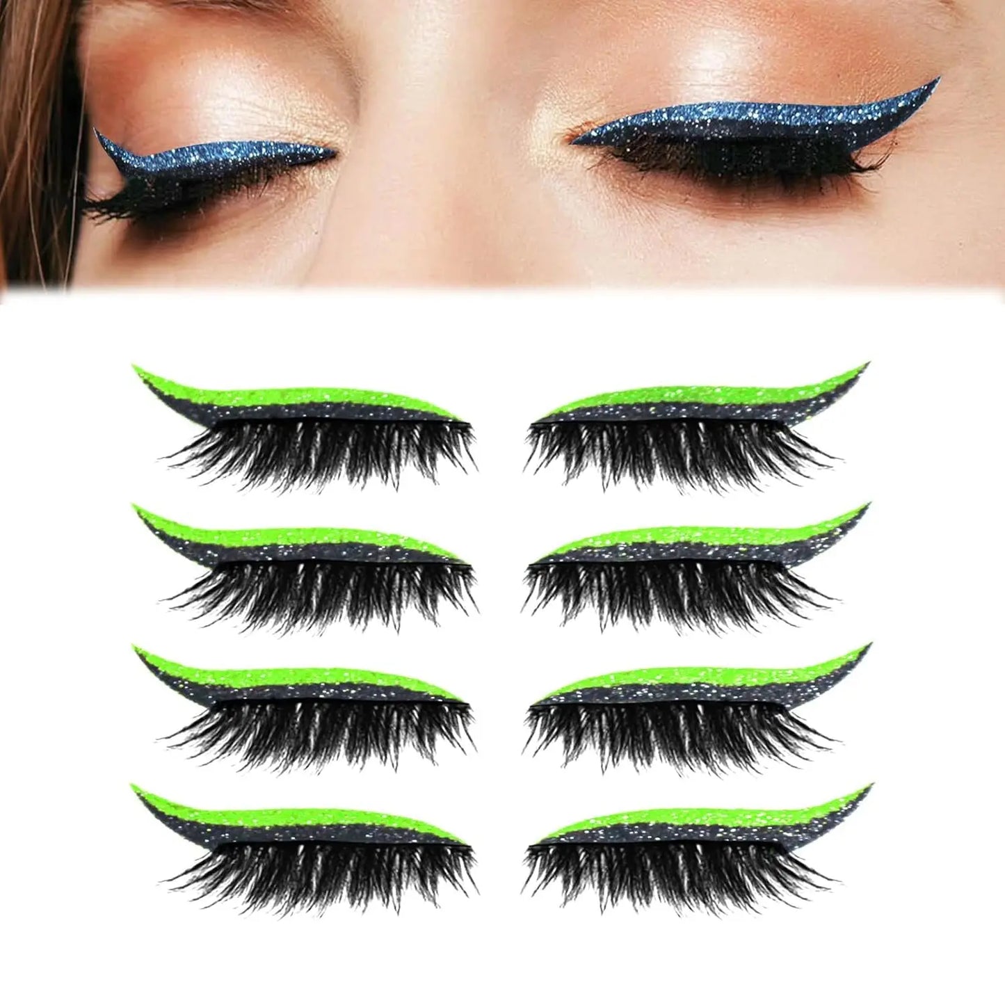 Eyeshadow Eyelash Patch Seamless Makeup Stickers False Eyelashes Innovative Reusable Eyelashes For Cosplay Special Occasions